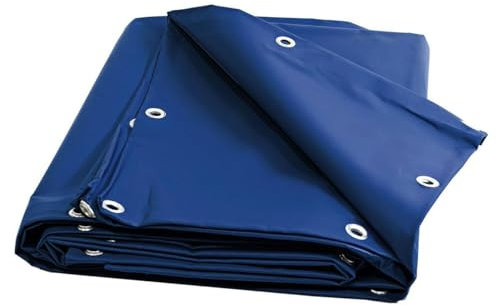 Lona para Piscina rectangular 8x4 m Azul - Garantía de 10 años TECPLAST - XP640PI – Cobertor con Red de drenaje - Hecha en Francia