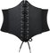 XZQTIVE Damen Schnürkorsett Gebunden Gürtel Elastisch Breites Band Waspie Korsett Taille Gürtel Bustiers Korsetts Hüftgurt für Halloween Partys(Schwarz, für Taillenumfang 90cm-102cm)