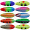 Njord Kalastus Durchlaufblinker Set in Box 3,9g | Inline Spoon Forelle UV Aktiv und Selbstleuchtende 3D Augen | Durchlaufblinker Forellenköder Inliner Spoon Inline Durchlauf Spoons Forelle (10er Set)