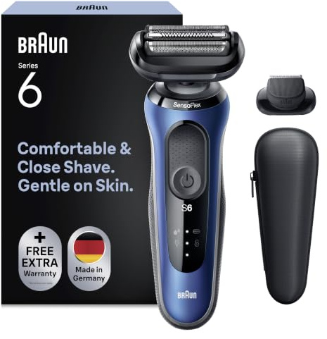Braun Series 6 61-B1200s Afeitadora Seco/Mojado + Funda de Viaje + 1 Accesorio