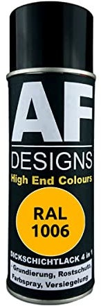 Alex Flittner Designs Rostschutzlack 4in1 RAL 1006 Maisgelb Metall Schutzlack Spray Rostschutzfarbe Sprühdose