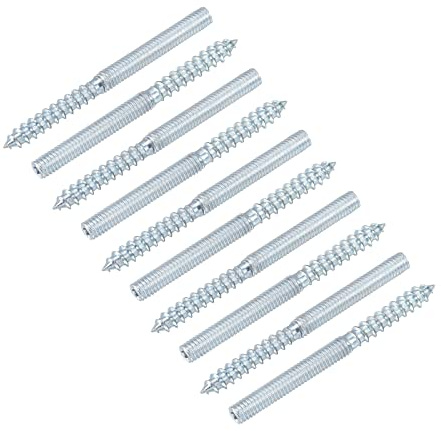 METALLIXITY 20Stk M6 70mm Stockschraube Selbstbohrende Zweiseitig | Für Heim Reparatur