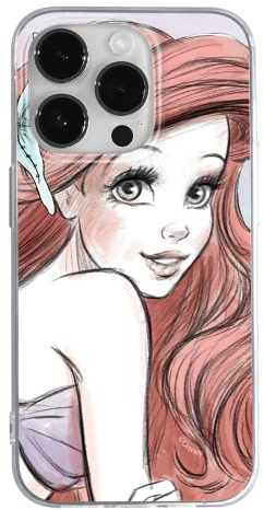 ERT GROUP Handyhülle für Apple iPhone 14 PRO MAX Original und offiziell Lizenziertes Disney Muster Ariel 005 optimal an die Form des Handy angepasst, hülle aus TPU