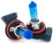 MAXXONI - 2x H8 PGJ19-1 35W 12V Stück Halogen Auto Lampen Xenon Look - Blue Vision Optik Glühbirne (H8-2er Pack)