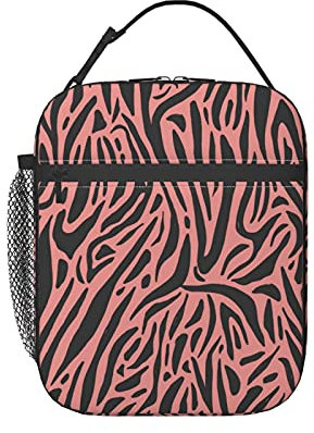 Linda lonchera de gatito en taza para mujeres y hombres, bolsa de almuerzo térmica, bolsa de refrigeración para trabajo, escuela, viajes, color 2