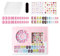 Kids Nail Design Tool Set with DIY Sticker Unicorn Fruit Cartoon Nail Decoration Gift Nail Studio Decoration Birthday Christmas Princess Gift
