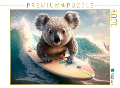 CALVENDO Puzzle Urlaubs-Koala | 1000 Teile Lege-Größe 64 x 48 cm Foto-Puzzle für glückliche Stunden