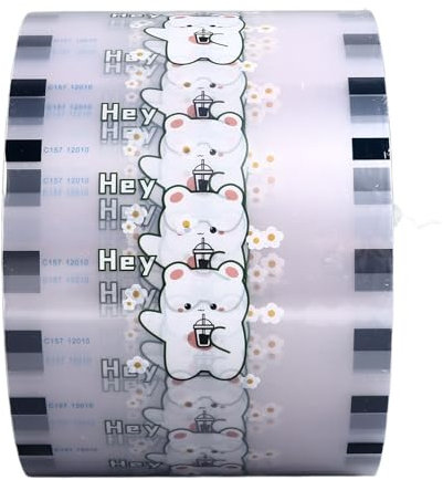 Cup Sealing Film Tea Cup Sealer Film Roll for Boba Tea Bubble Tea Milk Tea PP Plastic Cups Paper Cups, Cup Sealer Film Bubble Boba Tea Sealing Film for Plastic Cup