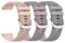 Waekethy Armband für Garmin Venu 3s/Venu 2s/Vivoactive 4s, 18mm Silikon Armbänder Einstellbar Sport Ersatzarmband Kompatibel mit Garmin Forerunner 255s/Forerunner 265s