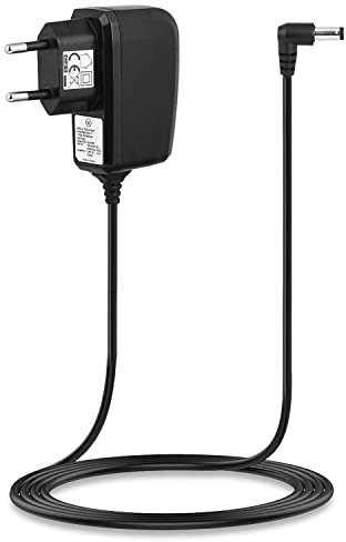 Wicked Chili 9V Universal Netzteil 1,5A - 90° Stecker 5.5mm x 2.1mm Ladegerät kompatibel mit Toniebox, Arduino UNO R3, CD Player, CCTV, Ladekabel, Steckernetzteil, Adapter (1500mA schwarz)