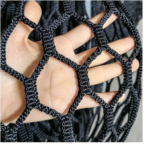 DTVEW Safety Netting for Railings Rope Netting, Climbing Cargo Net for Playground, 4.5cm/5mm Knotless Polyester Sports Netting(Size:1.5x1.5m/4.9x4.9ft)