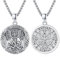 St.Rafael Religiöse Beschützer Halskette 925 Sterling Silber St.Rafael Medaille Anhänger Halskette Religiöse Schutz Patron Amulett Schmuck Geschenk St Schutz Halskette 22+2 Zoll (St.Rafael-01)