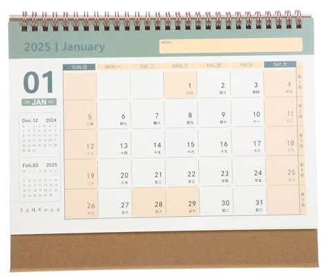Parliky Dekorativer Stehkalender Großer Tischkalender Für Notizen Termine Und Ideen Langlebig Und Stilvoll Für Büro Und Zuhause Für Organisation Und Zeitmanagement