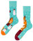 Dedoles Socken Unisex Damen Herren & Kinder Baumwolle viele lustige Designs 1 Paar Geschenk links rechts verschieden, Farbe: Türkis, Motiv: Wintereichhörnchen (Wärmesocken), Gr. 27-30
