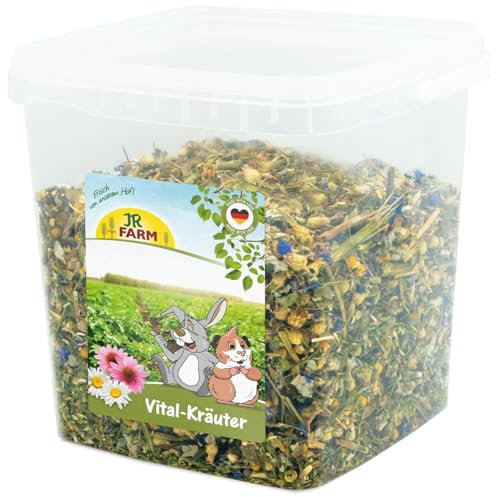 JR Farm Vital-Kräuter 480 g im Eimer (Kräuter für Zwergkaninchen und Nager, Ergänzungsfuttermittel)