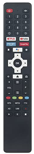 Universal Ersetzte Sprachfernbedienung Passend für Sharp TV 32FG4EA 40FG2EA 32FG2EA for Android TV D800208 D800220 Compatible with EKO TV K43FSG11 K320HSG K58USG K240HSG