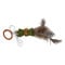 JACK AND VANILLA, Juguete Interactivo para Gato de Cuerda de Hierba para Gato con Bola y Pluma, promueve el Ejercicio y el Juego, diámetro 4,8 cm, Color Verde/marrón, Modelo Herbals