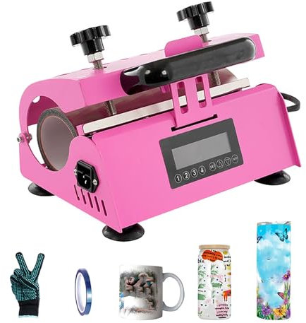 Tumbler Heat Press Machine, Sublimation Press for 11-30oz Tumblers, Heat Transfer Mug Press with Temperature and Timer Settings, Ideal for DIY Crafts and Customization