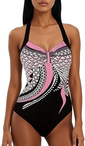 Maillot De Bain Femme Ronde 1 Pièce Push Up Rembourré Grossesse Grande Taille 52 54 56 Tankinis Robe Gainant Maillots Amincissant Tankini Transbronzant Une Ventre Plat Maillot'de Bikini e