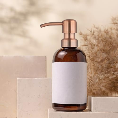 2 Stück Retro Bird Head Flüssigseife und Lotionspumpe für Standard-Flaschen (Roségold)