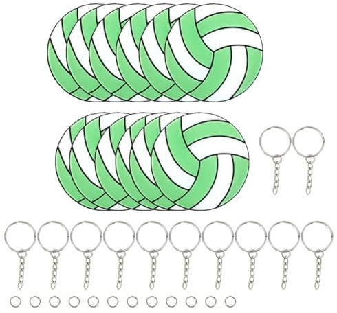 TsoLay Volleyball Keychains Volleyball Pendant Ball Keychain forVolleyball Favor Fan Pendant Keychain Case Keyring