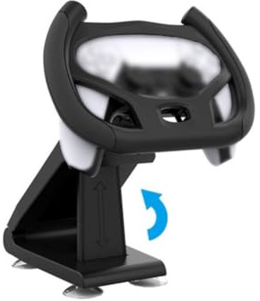 Gettimore PS5 Steering Wheel Holder with Suction Cup, ABS Material, Stable Gaming Bracket Driving Simulation Games