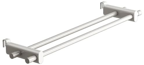 Radiator Towel Rail 19.7'' Heat-Resistant Heavy Duty Double Rod Radiator Towel Rail Hanger for Towels Clothes Toys TOOLS.