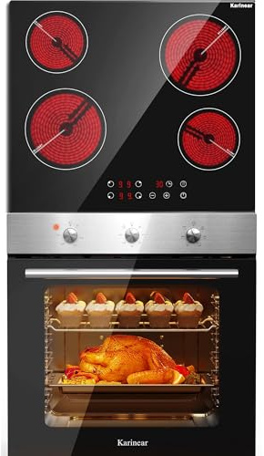 60cm Electric Ceramic Hob & 60L Electric Oven