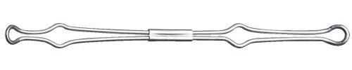 Drahtniederhalter 80mm für Ordner und Ringbücher Metall, 10 Stück