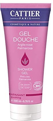 Cattier Pflegendes Duschgel mit rosa Heilerde, pH-Hautneutral, Naturkosmetik, 200 ml