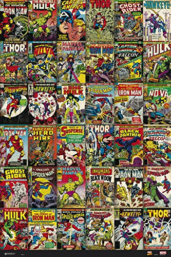 Grupo Erik Marvel Poster - Comics Vorderseiten Poster - Kunstdruck - Deko Wohnzimmer oder Deko Schlafzimmer - Kunstdruck - Größe : 61 x 91, 5 cm - Marvel Fanartikel - Offizielle Lizenz