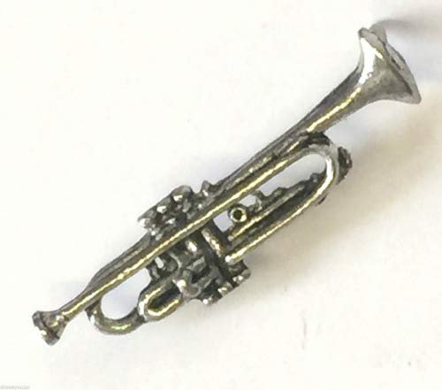 Trompete Hand Made in der UK Zinn Anstecknadel mit 59 mm Button