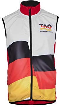 TAO Sportswear Herren Laufweste Deutschland, German Red, L