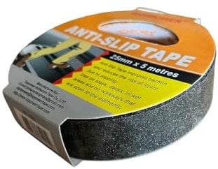 Antirutsch Klebeband 5m Rolle 25mm oder 50mm breit in schwarz Antirutschband Antirutschbelag Antislip Tape (50mm breit) MB741