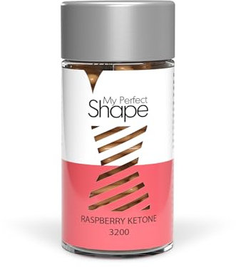 MY PERFECT SHAPE Raspberry Ketone 3200 mg - hochdosiertes Himbeere-Pulver - der Diät-Geheimtipp aus der Natur (60 Kapseln)