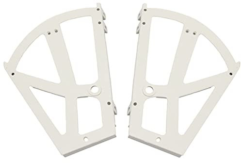 BE-TOOL Cerniere per scarpiere, 228 x 255 mm, in plastica, a due strati, per armadietti, scarpiere, colore bianco (1 paio)