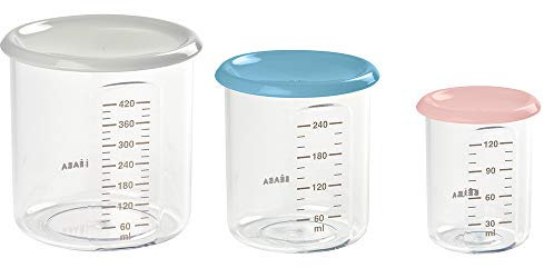 BÉABA, Coffret 3 Portions Conservation Plastique Qualité Premium, 120ml/240 ml/420 ml, Made in France