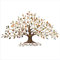 FMXYMC Scultura da Parete in Metallo, Albero della Vita, Appeso a Parete in Ferro battuto, Decorazione murale Fatta a Mano, per Soggiorno Camera da Letto,30 W x 18 H（77x45cm）