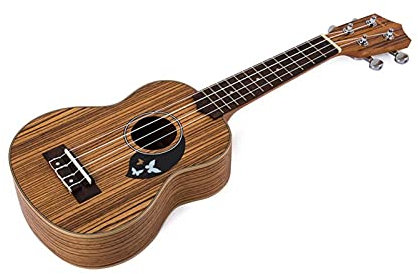 21-Zoll-Ukulele Zebra Holz Hawaiianer Gitarre-Palisander-Musikinstrumente Kinder Ukulele