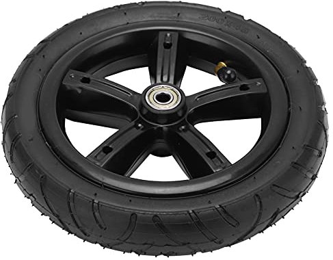 Scooter Ersatzräderset, 8 Zoll 200x45 pneumatisches Rad Schlauch Anti-Rutsch Starker Grip Stoßdämpfung mit Nabe und Lagern für Elektroroller