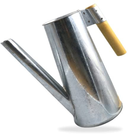 Zink Gießkanne 3l - kleine Gießkanne für Zimmerpflanzen - Gieskannen Zimmerpflanzen sind perfekt zum Gießen oder als Vintage Deko. Gießkanne klein mit Holzgriff liegt perfekt in der Hand.