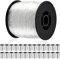 200M 0,8MM Starker Klarer Nylon Draht stark klar unsichtbare Schnur und 100 Schlaufenmanschette für Armbänder, 200m (218 Yd.)