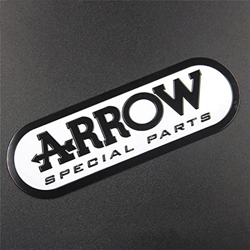 BUSEB Motorradaufkleber Aluminium 3D Wärmeresistente Abziehbilder Aufkleber Universal für Scorpio Zwei Bruder Pfeil MIVV (Color : PQT109)