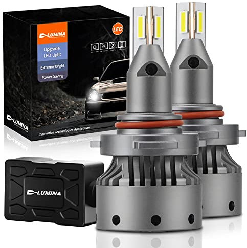D-Lumina 9005 HB3 LED Headlight Bulb Projector,120W 20000LM 6500K White,Projector-Specific Version,Extremely Bright White LED Headlight Conversion Kit,Original HID Replace,2 Pack