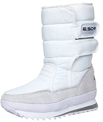 Kobilee Scarpe Invernali Donna Caldo All'Aperto Scarponi Inverno Neve Impermeabili Doposci Stivali da Neve Foderato Antiscivolo Imbottiti Stivaletti Invernali Snow Boots Comode Trekking