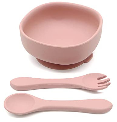 Gubby Gups® Rutschfeste Baby Breischale mit Saugnapf - BPA-freie Bowl Schüssel für Babynahrung, Baby Schüssel Set mit Saugnapf Teller Set, Geschirrset kinder, Mikrowellengeschirr