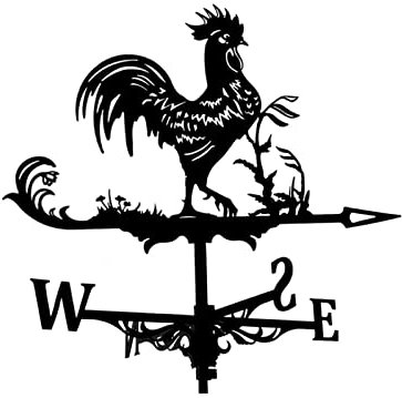 ZEELYDE Banderuola Segnavento,Banderuola con Ornamento a Forma di Gallo, banderuola da Giardino
