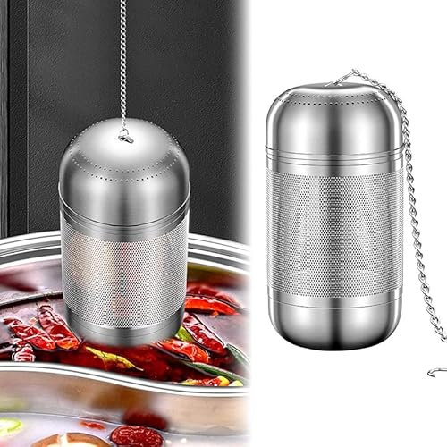 EHOTER Teesieb Teeei Teesieb für Losen Tee Teesieb für Teekanne 304 Edelstahl Teefilter Gewürzsieb Gewurzkugel für die Küche zum Kochen Edelstahl Teefilter mit Kette