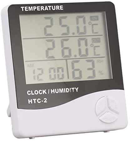 Miokycl Innen- und Außenthermometer, Hochpräzises Digitales Hygrometer, Großes Display, Temperatur- und Luftfeuchtigkeitsüberwachungsanzeige