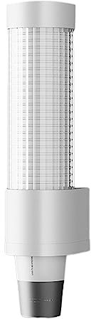 Dispenser per bicchieri da parete | dispenser per tazze da caffè, rimozione automatica dei bicchieri, design senza chiodi, grande capacità, trasparente e visibile, dispenser per acqua per WC e